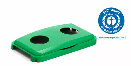 Durabin kansi 60L säiliöön 2-reikää vih. - Jäte-astiat - 1800501020 - 1